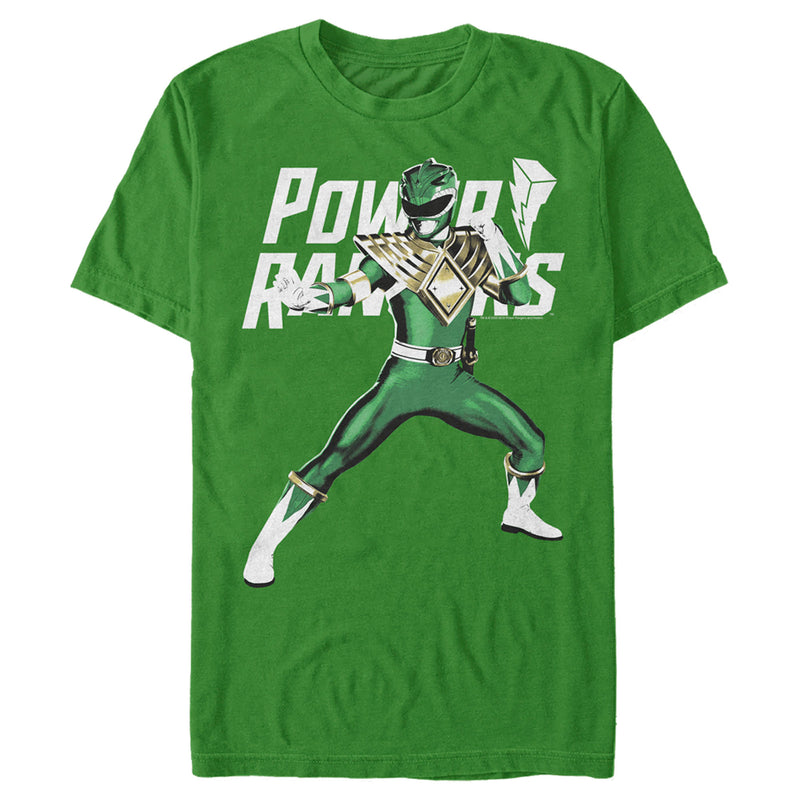 Men's Power Rangers Green Ranger Fighting Stance T-Shirt