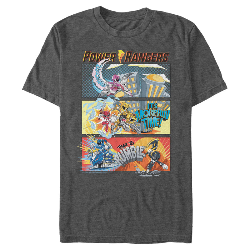 Men's Power Rangers Comic Strips T-Shirt