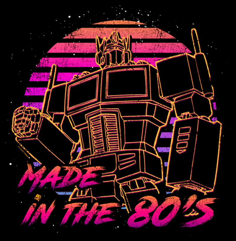 Men's Transformers Optimus Prime Made in the 80s T-Shirt