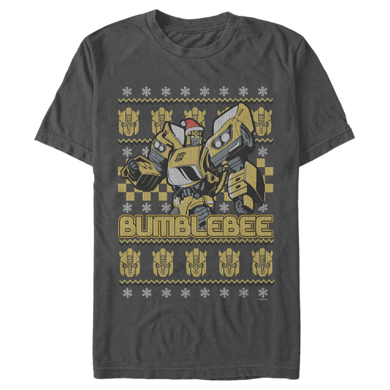 Men's Transformers Bumblebee Ugly Xmas T-Shirt