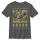 Boy's Transformers Bumblebee Ugly Xmas T-Shirt