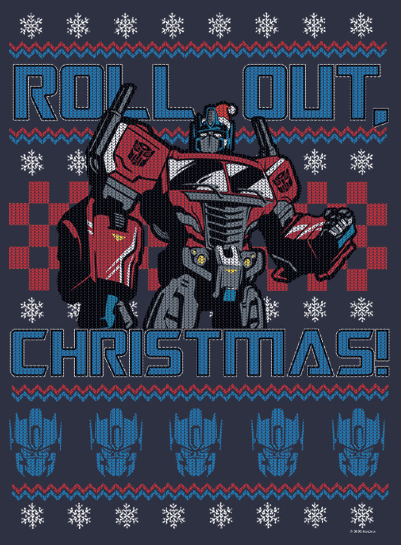 Women's Transformers Optimus Prime Roll Out Ugly Xmas T-Shirt