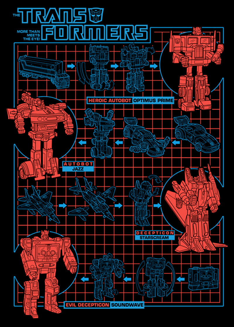 Men's Transformers Robot Transformations T-Shirt