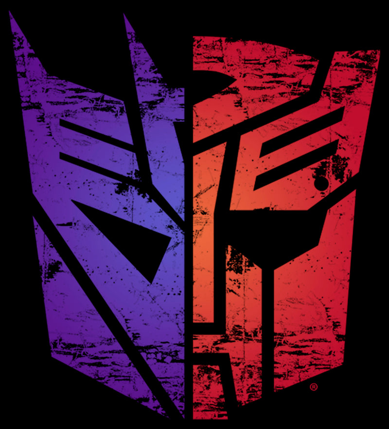 Men's Transformers Face Split Logo T-Shirt