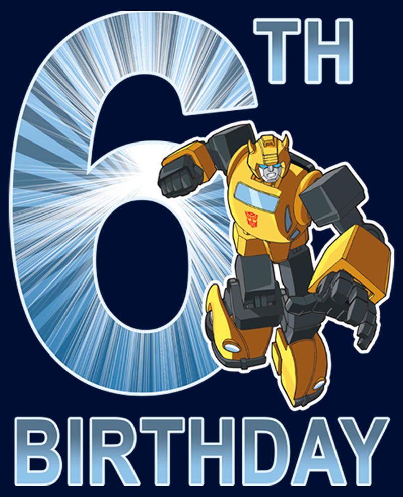 Boy's Transformers Bumblebee 6th Birthday T-Shirt
