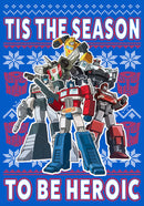Men's Transformers Autobots Heroic Ugly Xmas T-Shirt
