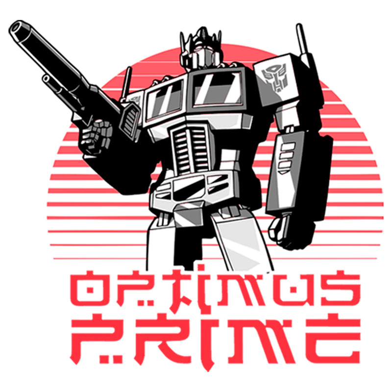 Men's Transformers Optimus Prime Retro Kanji T-Shirt
