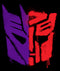 Men's Transformers Split Bot Graffiti Logo T-Shirt