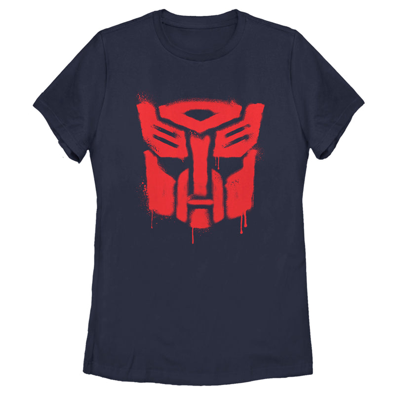 Women's Transformers Autobots Graffiti Logo T-Shirt