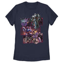 Women's Transformers Decepticons Character Panels T-Shirt