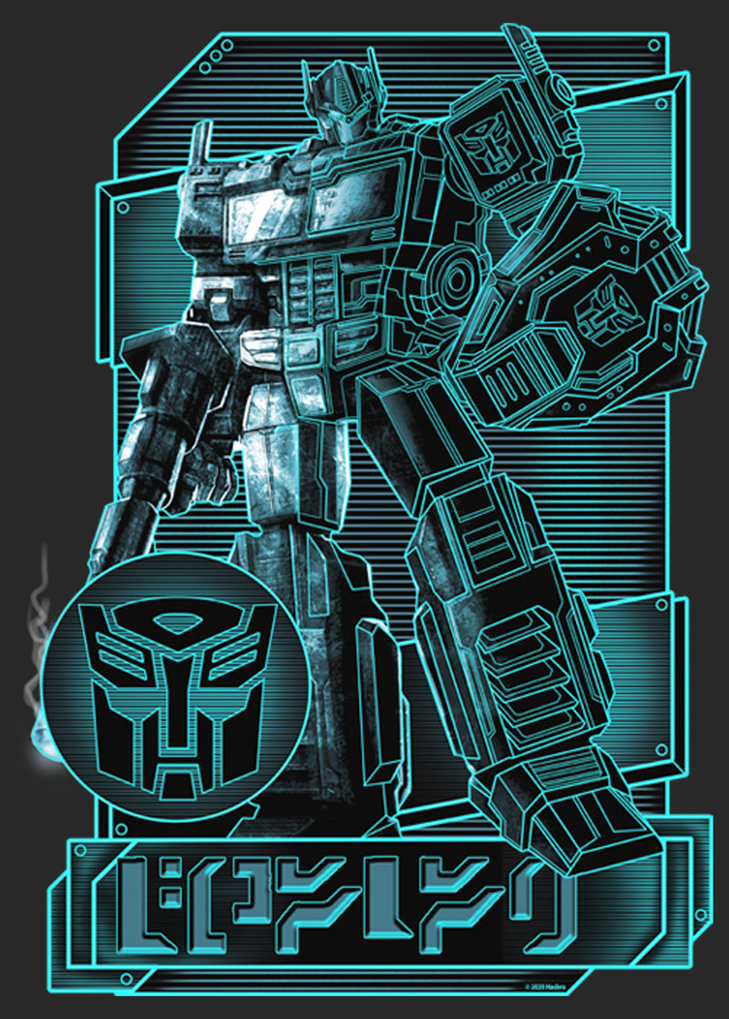 Women's Transformers Optimus Prime Digital Outline T-Shirt