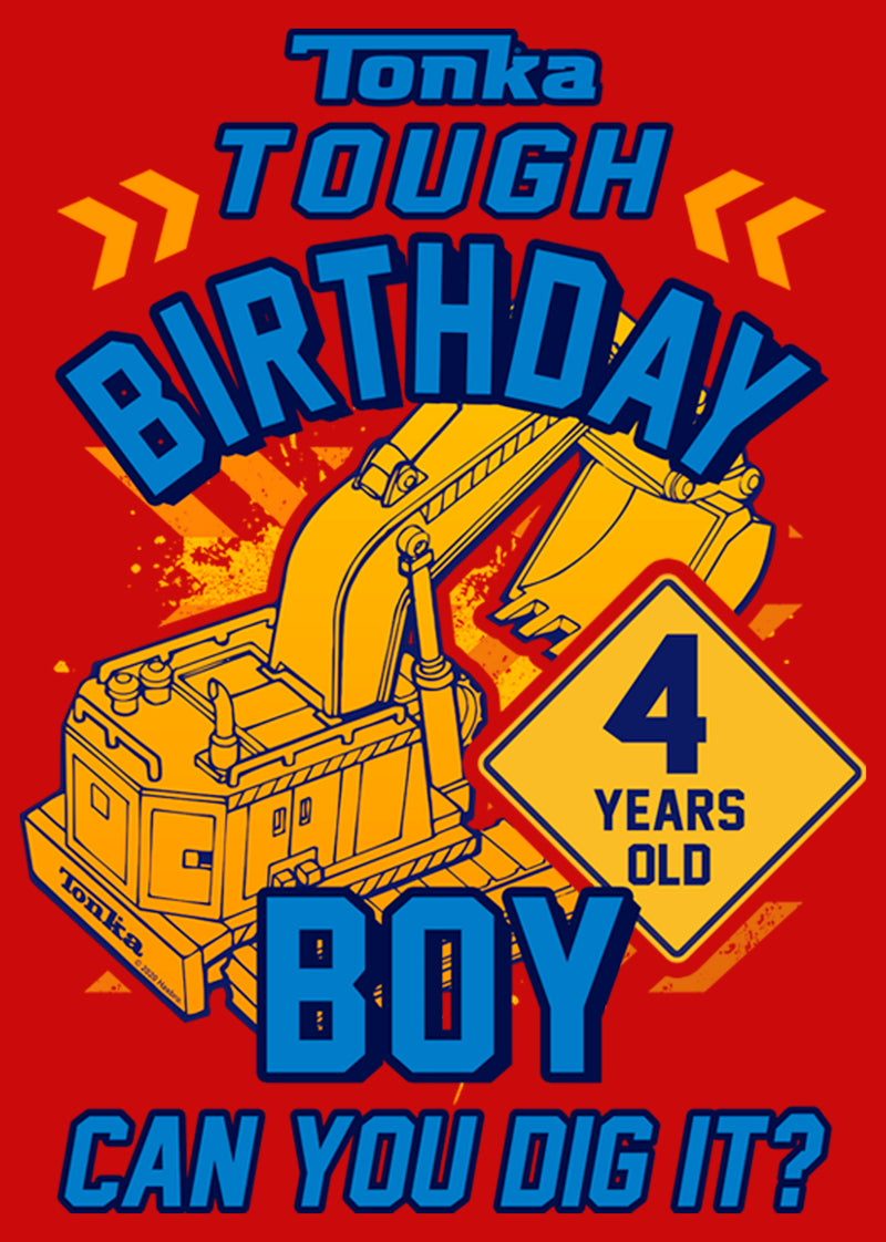 Boy's Tonka 4th Birthday T-Shirt