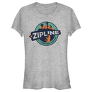 Junior's Jurassic World: Camp Cretaceous Zipline Circle Logo T-Shirt