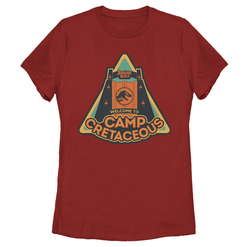 Women's Jurassic World: Camp Cretaceous Welcome Gate T-Shirt