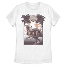 Women's Jurassic World: Camp Cretaceous Dinosaur Travel Poster T-Shirt