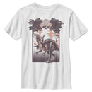 Boy's Jurassic World: Camp Cretaceous Dinosaur Travel Poster T-Shirt