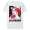 Men's Marvel Black Widow Kanji Paint Profile T-Shirt