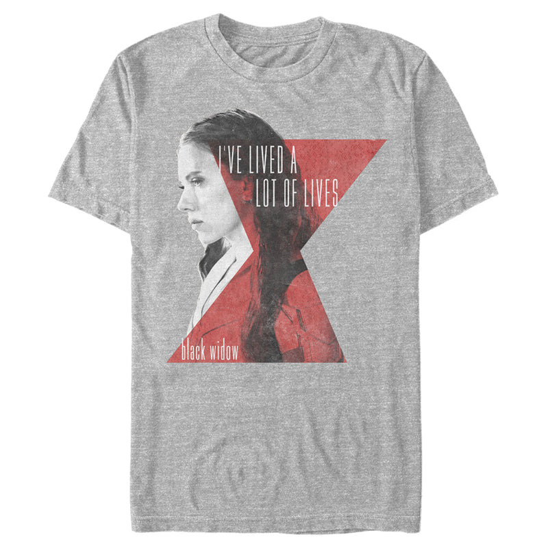 Men's Marvel Black Widow Multiple Lives T-Shirt