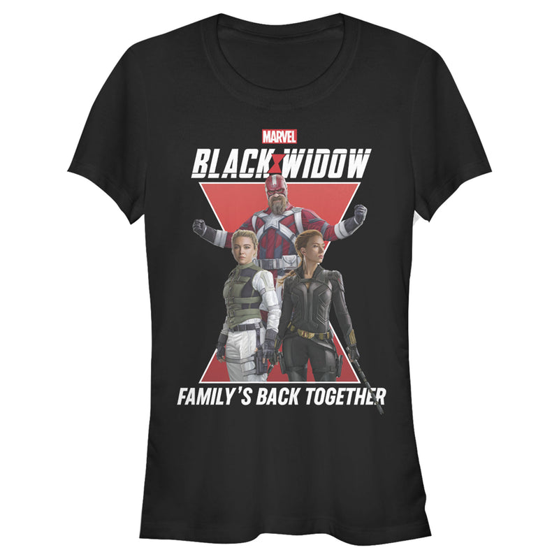 Junior's Marvel Black Widow Family Back Together T-Shirt