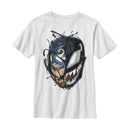 Boy's Marvel Captain America Venom Mask Symbol T-Shirt