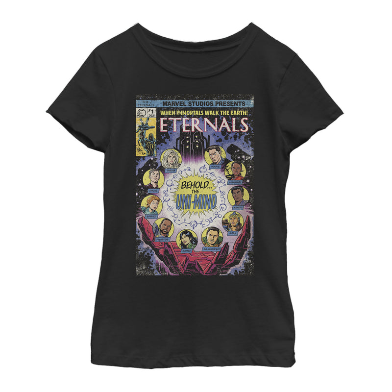 Girl's Marvel Eternals Retro Comic Book Cover T-Shirt