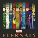 Women's Marvel Eternals Animated Vertical Boxes Poster T-Shirt