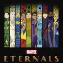 Junior's Marvel Eternals Animated Vertical Boxes Poster Racerback Tank Top