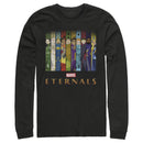 Men's Marvel Eternals Animated Vertical Boxes Poster Long Sleeve Shirt