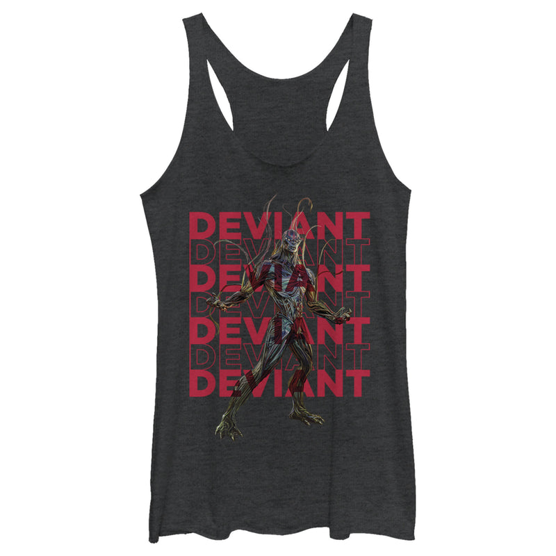 Women's Marvel Eternals Kro Deviant Repeating Racerback Tank Top