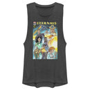 Junior's Marvel Eternals Comic Book Cover Festival Muscle Tee