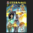 Junior's Marvel Eternals Comic Book Cover Festival Muscle Tee