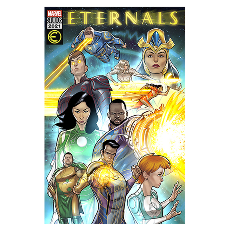 Men's Marvel Eternals Comic Book Cover T-Shirt