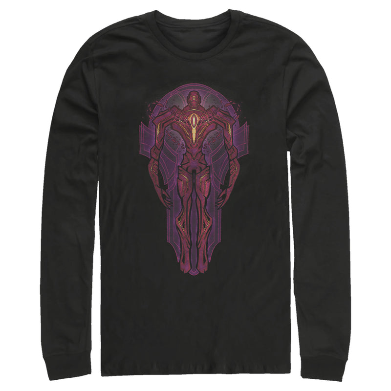 Men's Marvel Eternals Kro Stained Glass Long Sleeve Shirt