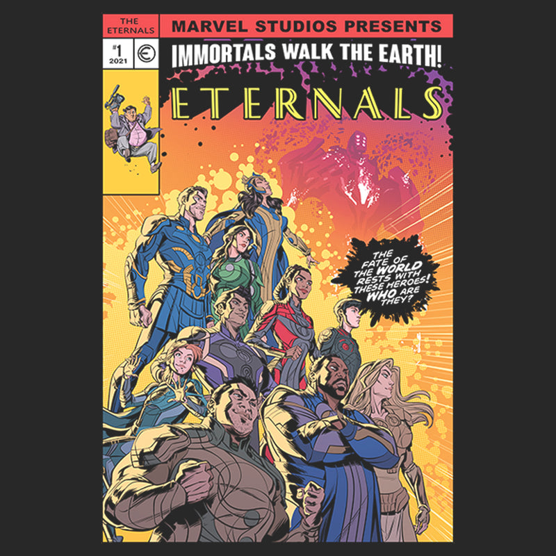 Women's Marvel Eternals Heroes Comic Book Cover T-Shirt