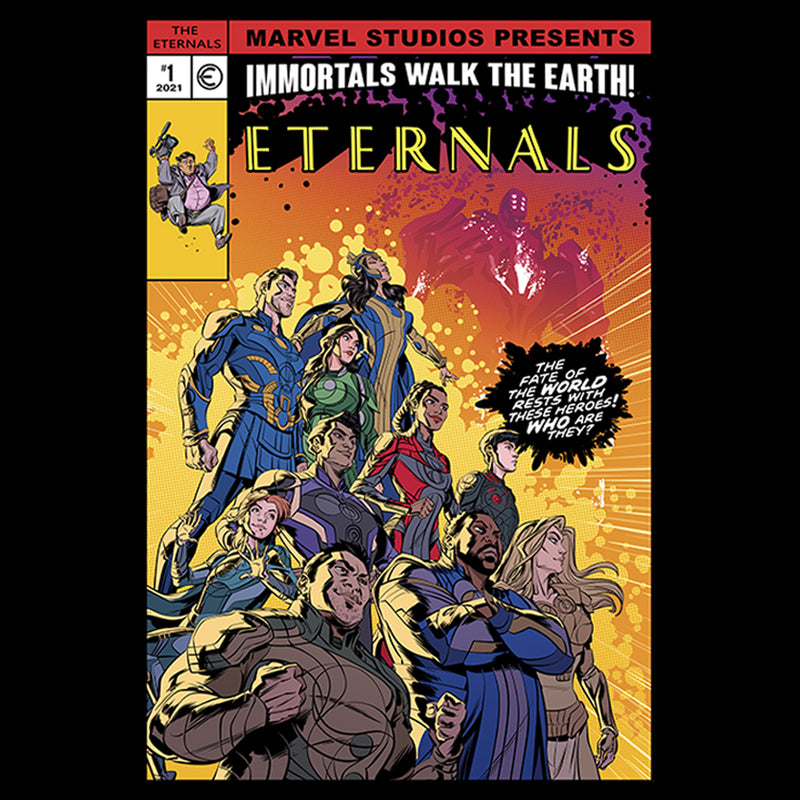 Boy's Marvel Eternals Heroes Comic Book Cover T-Shirt