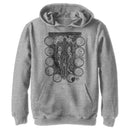 Boy's Marvel Eternals Kro Wood Stamp Circles Pull Over Hoodie