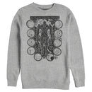 Men's Marvel Eternals Kro Wood Stamp Circles Sweatshirt