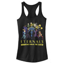 Junior's Marvel Eternals Immortals Walk the Earth Racerback Tank Top