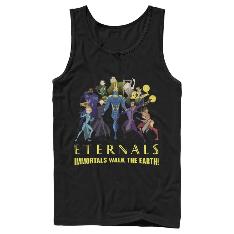 Men's Marvel Eternals Immortals Walk the Earth Tank Top