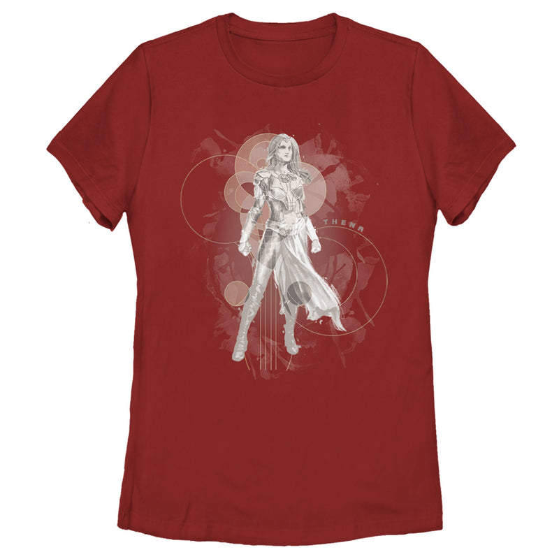 Women's Marvel Eternals Thena Circles T-Shirt