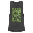 Junior's Marvel Eternals Kro Deviant Green Festival Muscle Tee