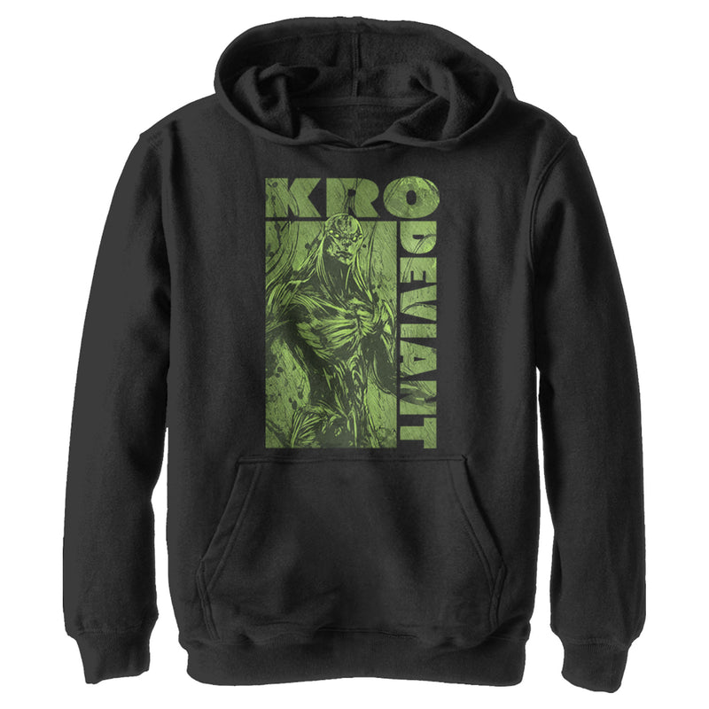 Boy's Marvel Eternals Kro Deviant Green Pull Over Hoodie