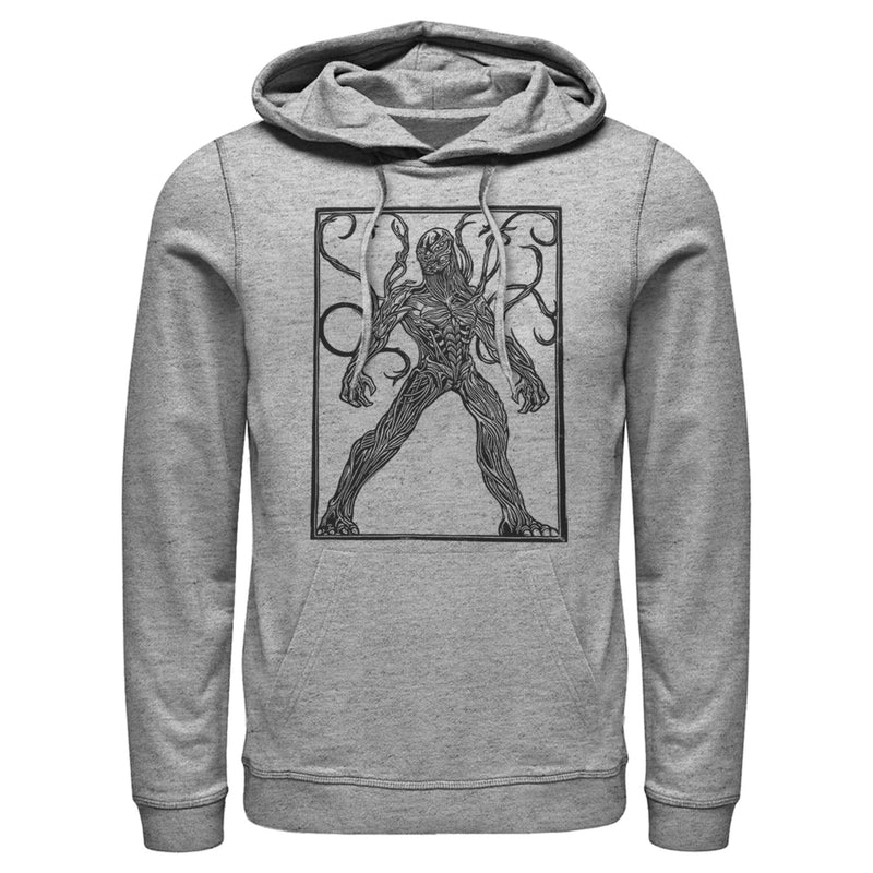 Men's Marvel Eternals Kro Woodcut Pull Over Hoodie