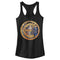 Junior's Marvel Eternals Group Gold Badge Racerback Tank Top