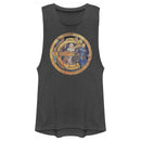 Junior's Marvel Eternals Group Gold Badge Festival Muscle Tee