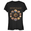 Junior's Marvel Eternals Circular Gold T-Shirt