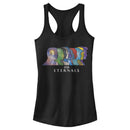 Junior's Marvel Eternals Silhouettes Racerback Tank Top