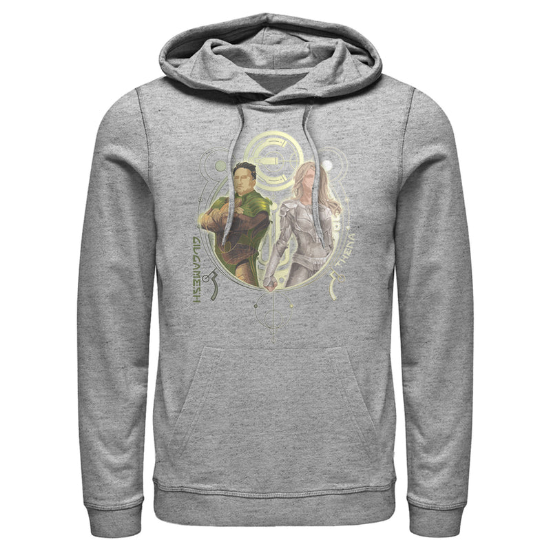 Men's Marvel Eternals Gilgamesh and Thena Duo Pull Over Hoodie