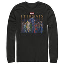 Men's Marvel Eternals Group Repeating Long Sleeve Shirt