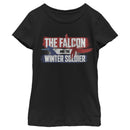 Girl's Marvel The Falcon and the Winter Soldier Spray Paint T-Shirt